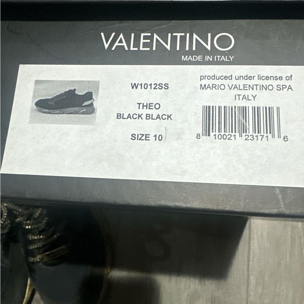 Valentino Black and Gold Athletic Shoes with Chunky Design - Picture 16 of 16